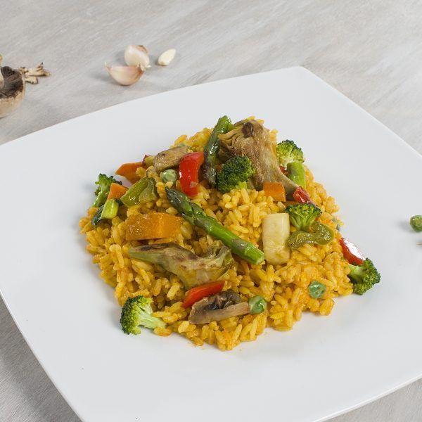 Paella de vegetales