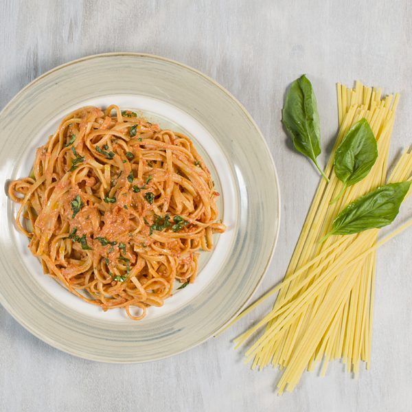 Linguinni al telefono con ricotta