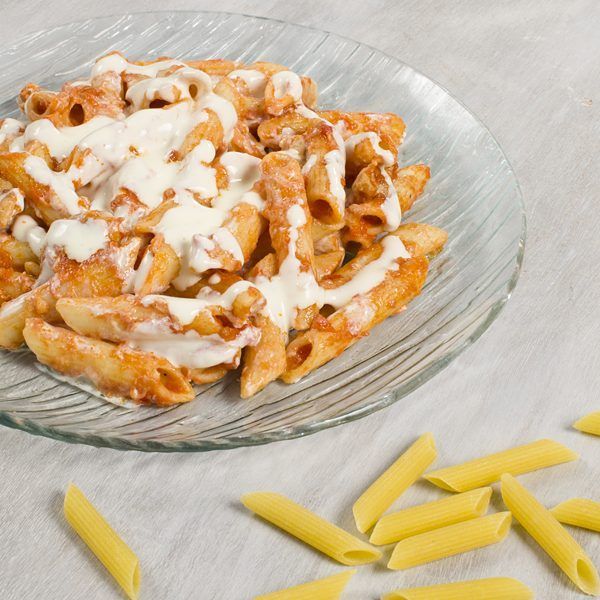 Penne con crema de parmesano