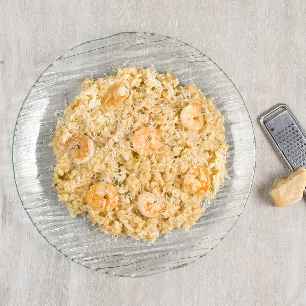 Risotto de camarones