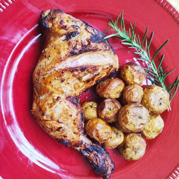 Pollo tandoori asado